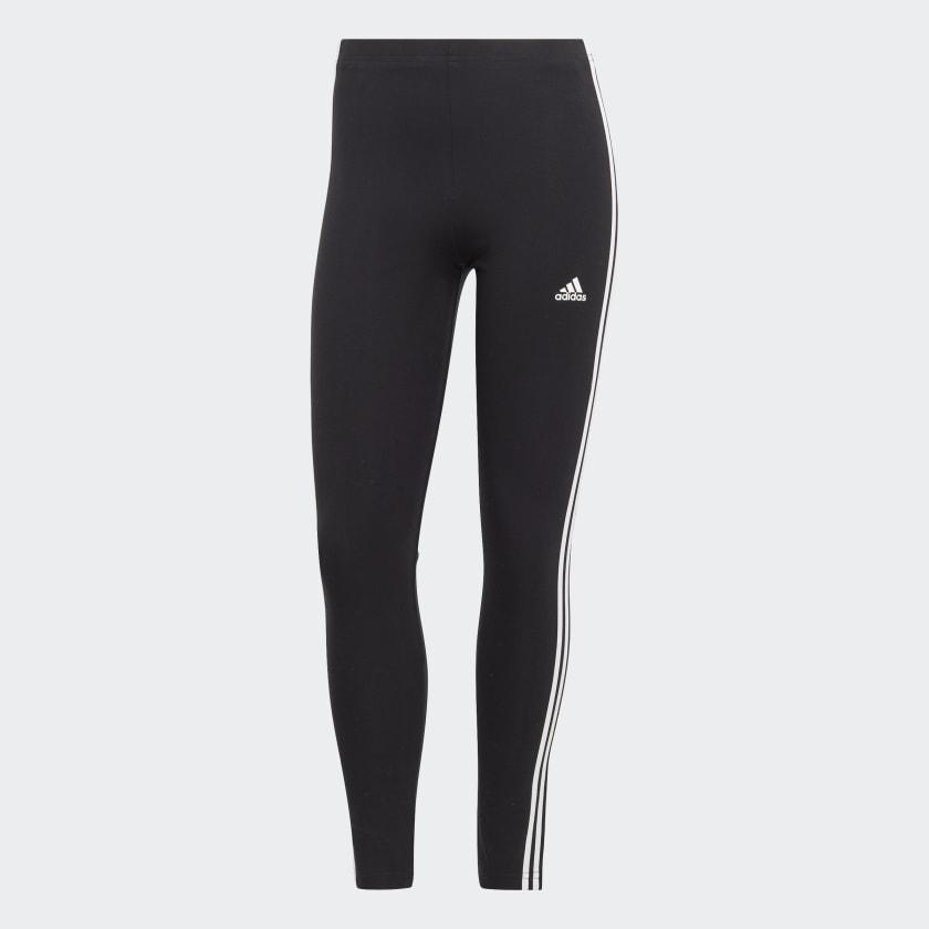 Adidas Essentials 3 Stripes High Waisted Single Jersey Leggings Black 2XST Women Lifestyle Tights color Black size 2XST