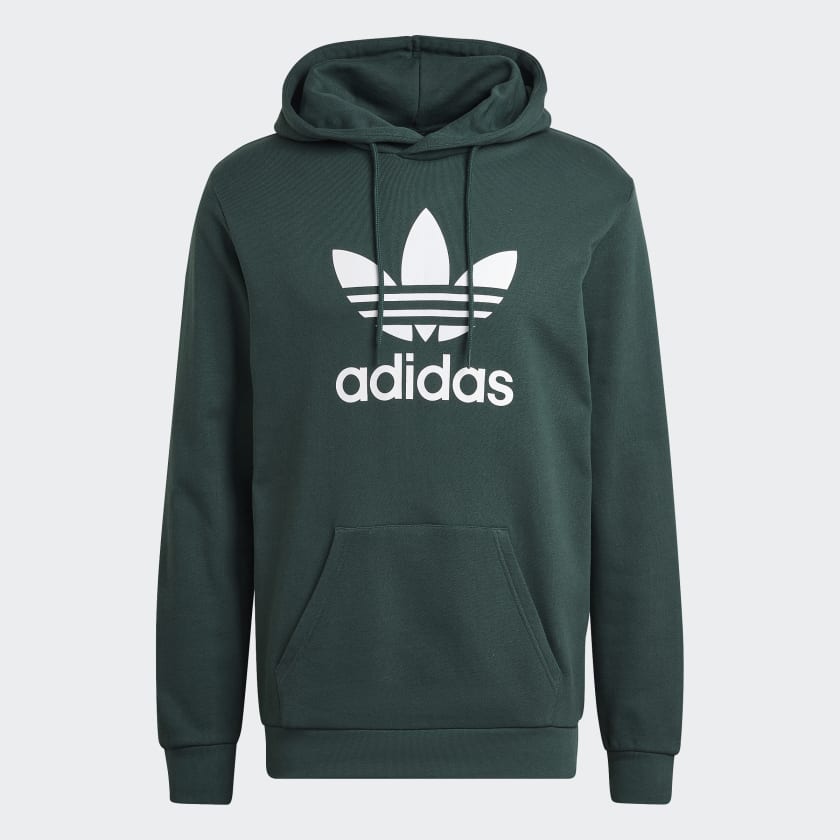 adidas Adicolor Classics Trefoil Hoodie Green Free Shipping with adiClub adidas US