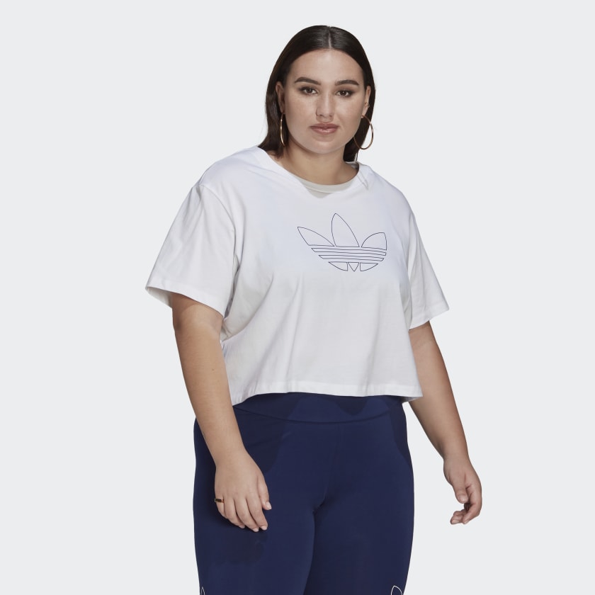 Adidas crop top plus size Clearance