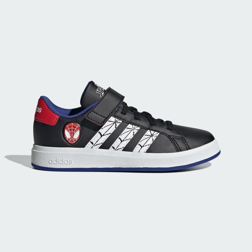 adidas x Marvel s Spider Man Grand Court Shoes Kids Black Free Shipping with adiClub adidas Canada