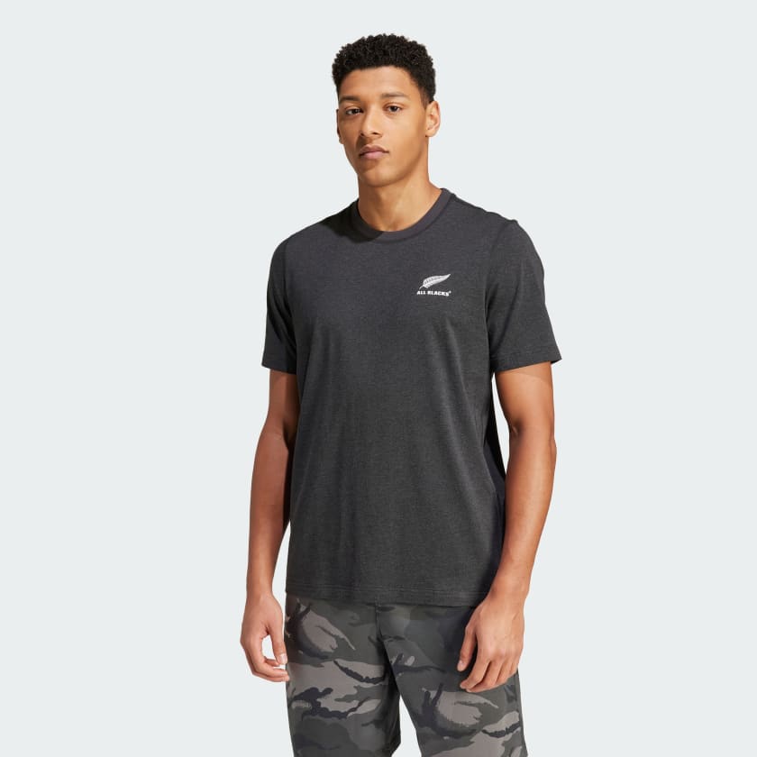 adidas All Blacks Melange T Shirt Black adidas UK