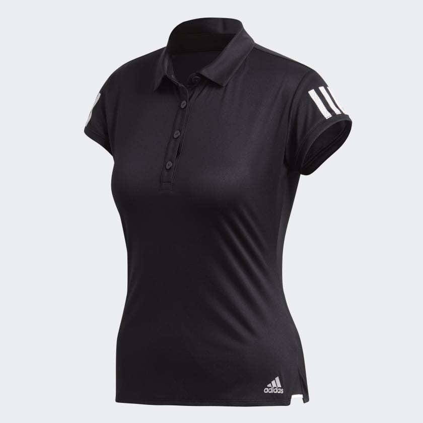 adidas Club 3 Stripes Polo Shirt Black adidas Thailand