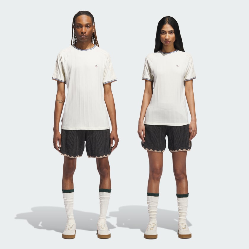 adidas x CLOT FW24 Crochet Shorts Asia Sizing 'Beige Tone