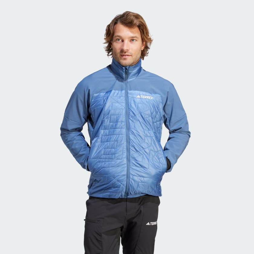 adidas Terrex Xperior | PrimaLoft Men\'s Hiking adidas US Jacket Blue Hybrid - Varilite 