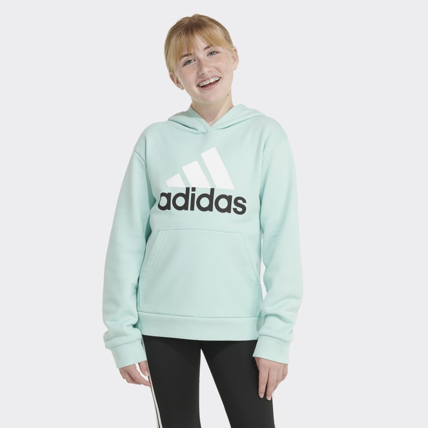 adidas Sportswear Hoodie | Long Pullover Training - | US Sleeve Kids\' Essential Logo Turquoise adidas