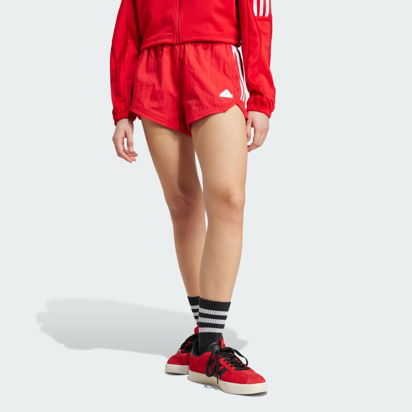 adidas Tiro Cut 3 Stripes Summer Shorts Red Free Shipping with adiClub adidas US
