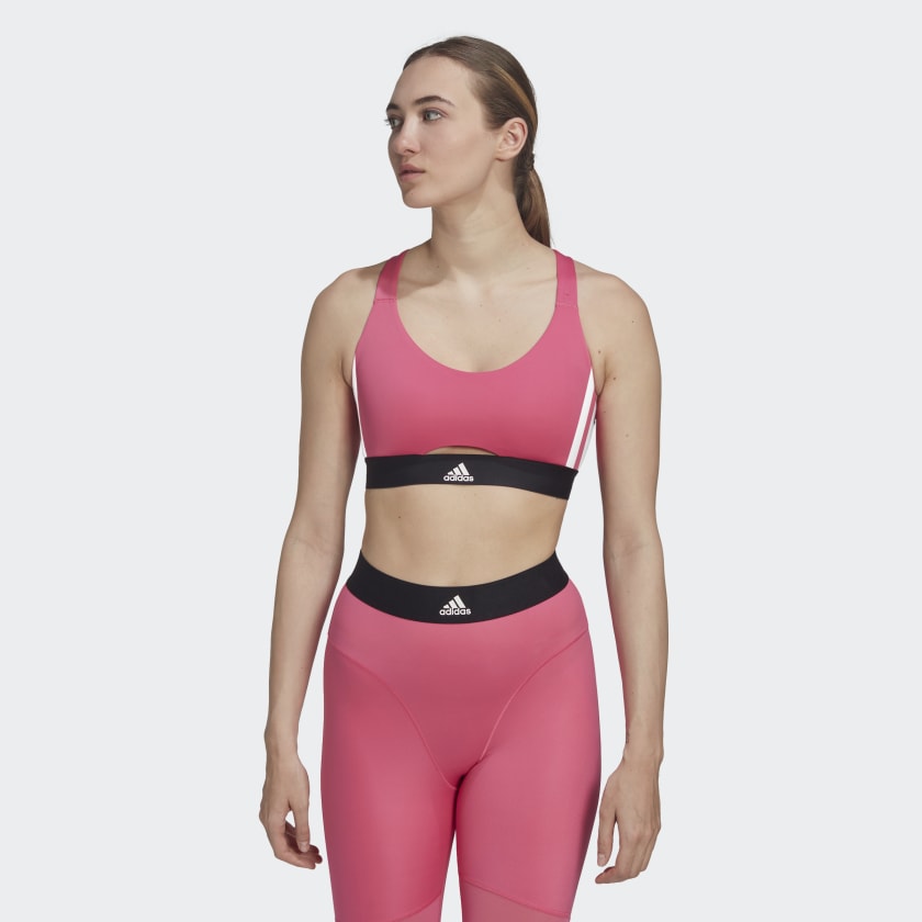 Buy adidas Powerreact Medium Support 3 Sports Bras Women Pink
