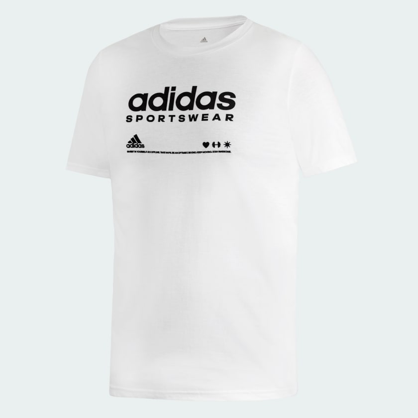 M LOUNGE TEE Branco adidas adidas Brasil
