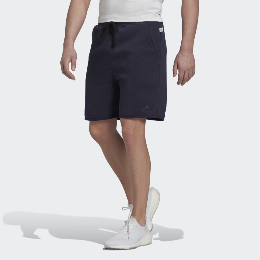 Adidas fleece hotsell shorts mens