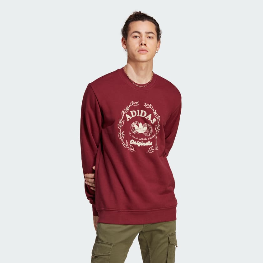 adidas originals arm print sweatshirt