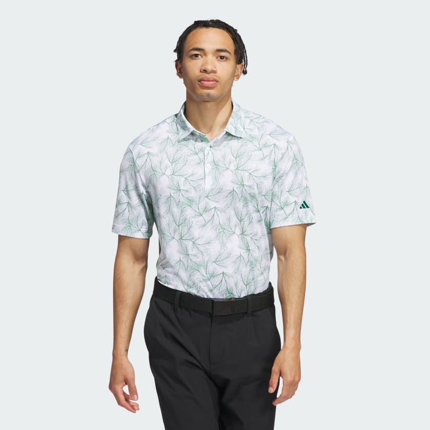 adidas Ultimate365 Mesh Print Polo Shirt - White | Men's Golf | adidas US