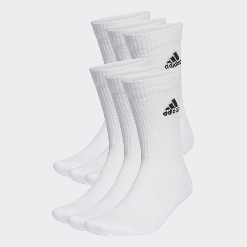 adidas Cushioned Sportswear Crew Socks 6 Pairs - White | adidas UK