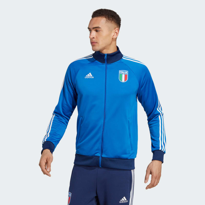 adidas Campera Deportiva Italia Azul adidas Argentina