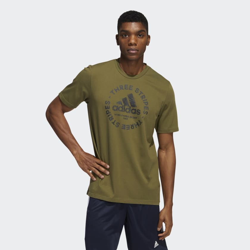 Sketch Emblem Graphic Tee - Green