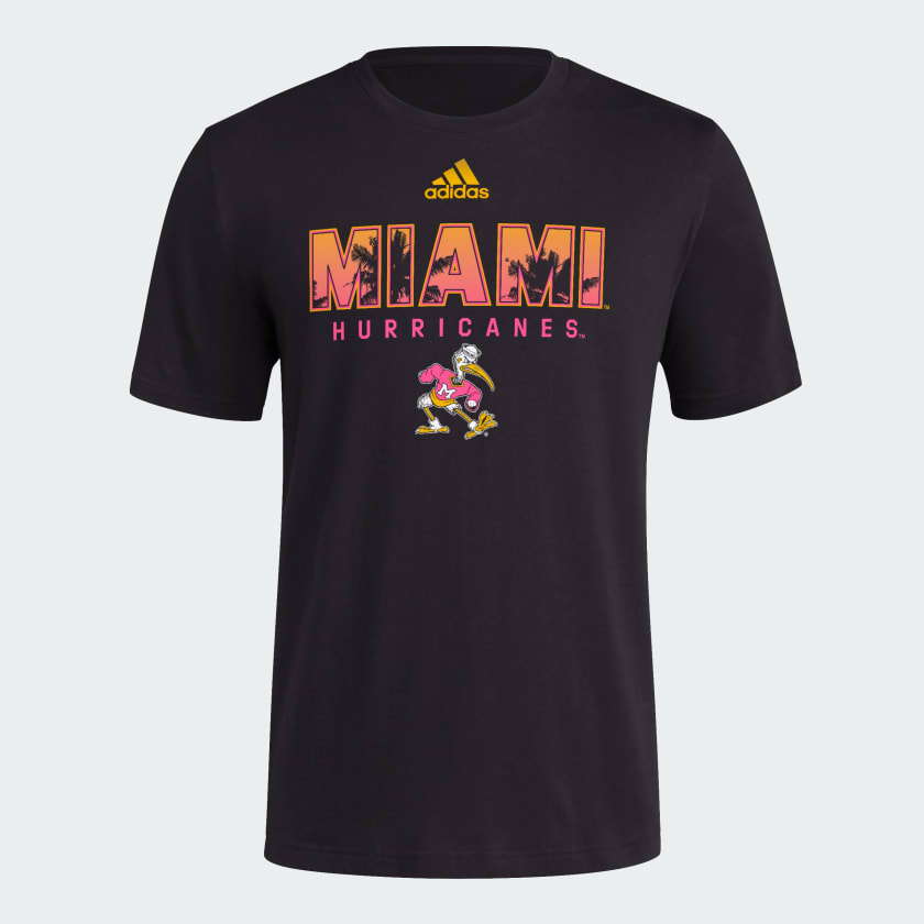 Adidas Men s Miami Hurricanes Black Palms T Shirt XL