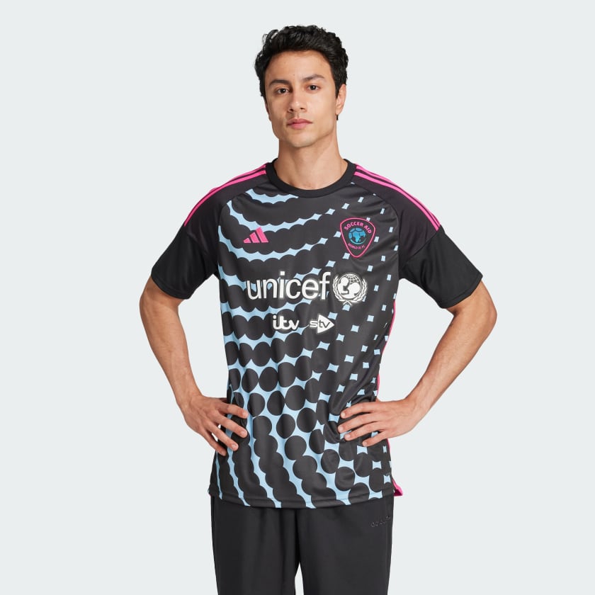 Black adidas soccer jersey cheap