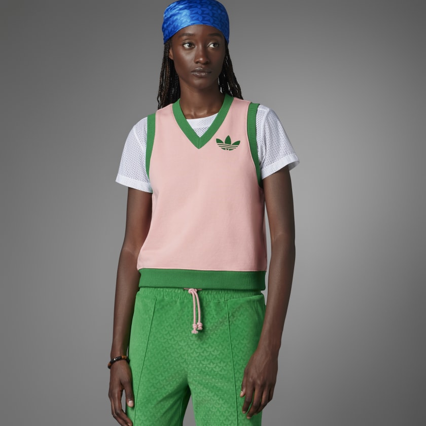 Pink adidas vest hot sale