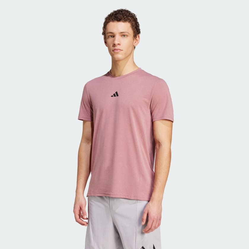 T shirt adidas uomo rosa top