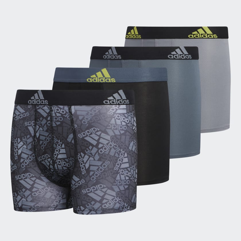 ADIDAS Boys' Performance Boxer Briefs, 4-Pack - Eastern Mountain Sports