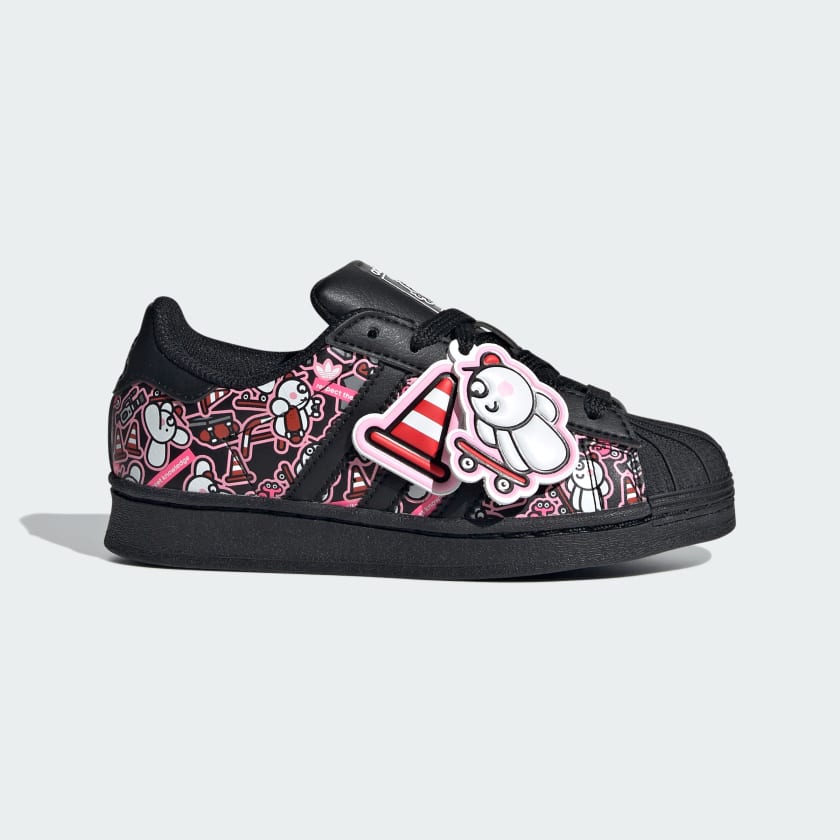 Black adidas superstar toddler sale