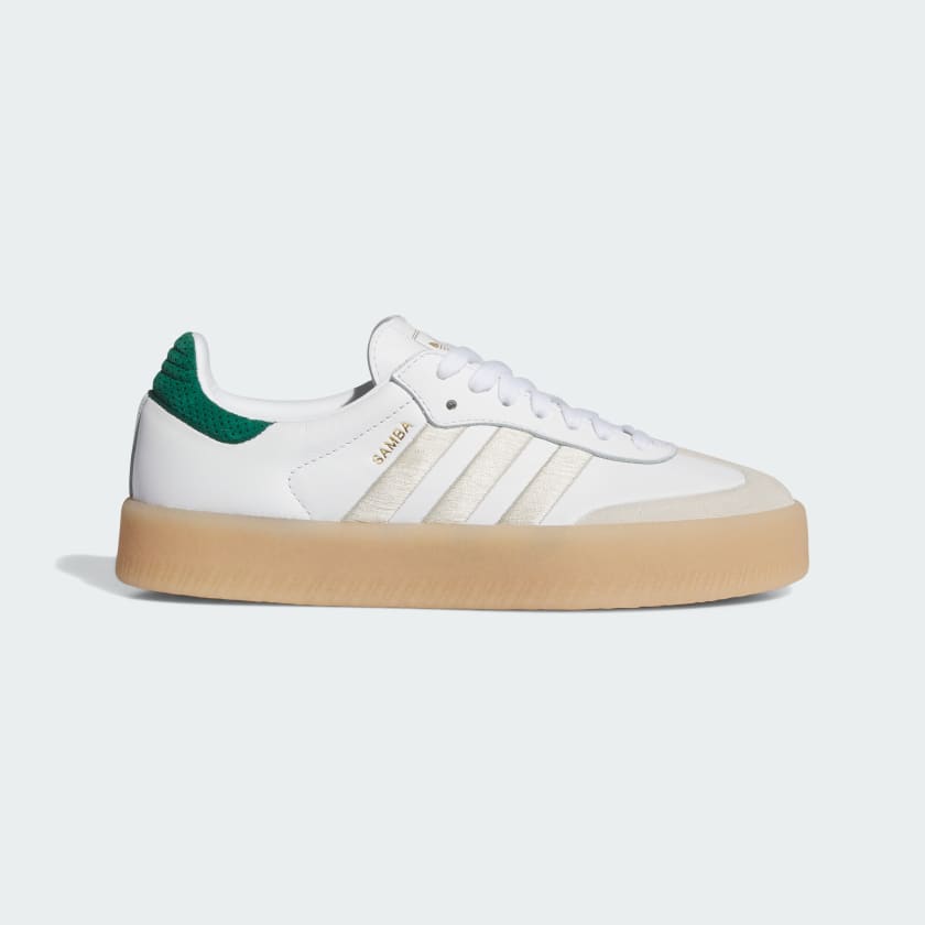 Adidas samba white and gold on sale