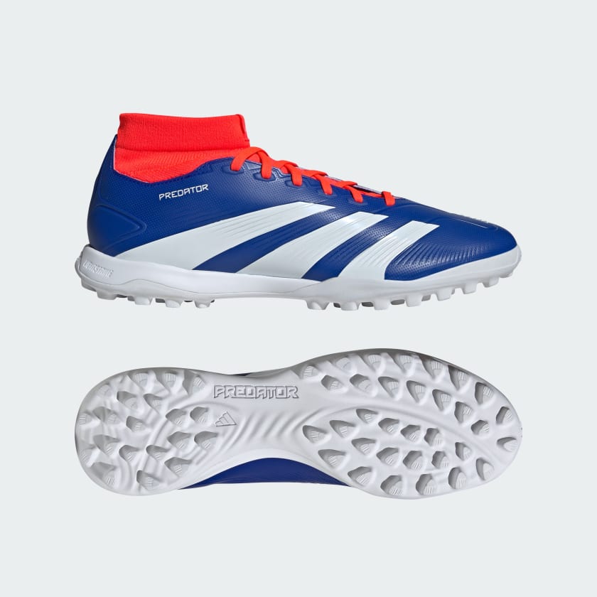 adidas Predator League Mid Turf Soccer Shoes - Blue | Unisex Soccer ...