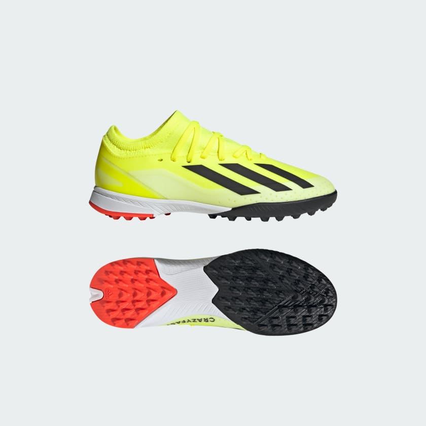 adidas Kids' Soccer X Crazyfast League Turf Cleats - Yellow adidas US
