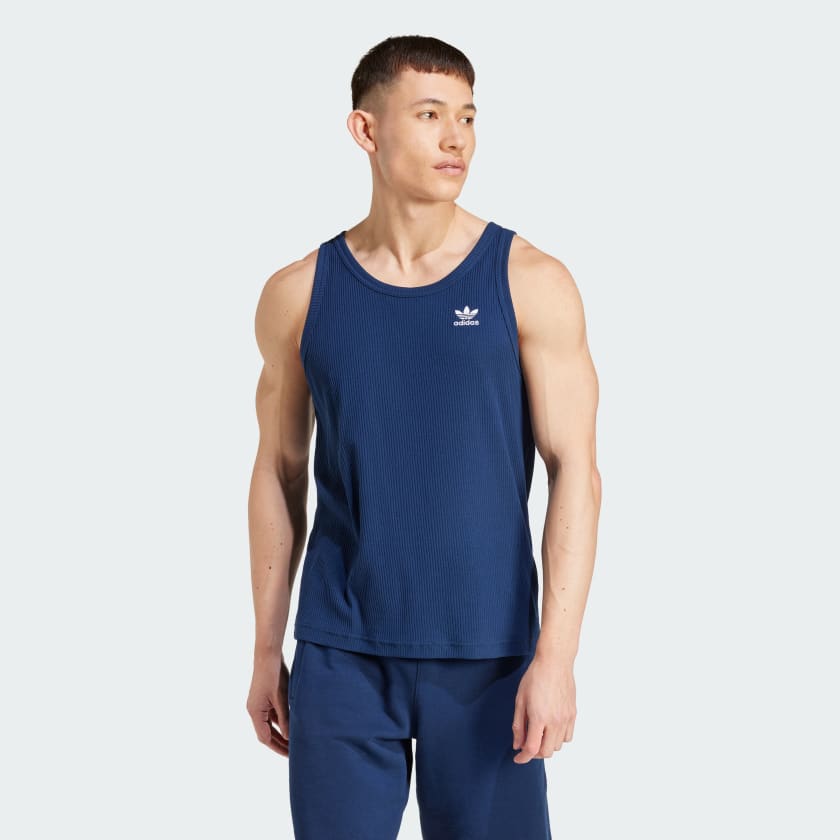 Adidas trefoil halter tank top best sale
