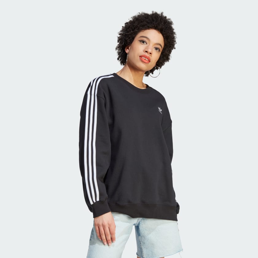 Adidas oversized crew neck sweatshirt on sale