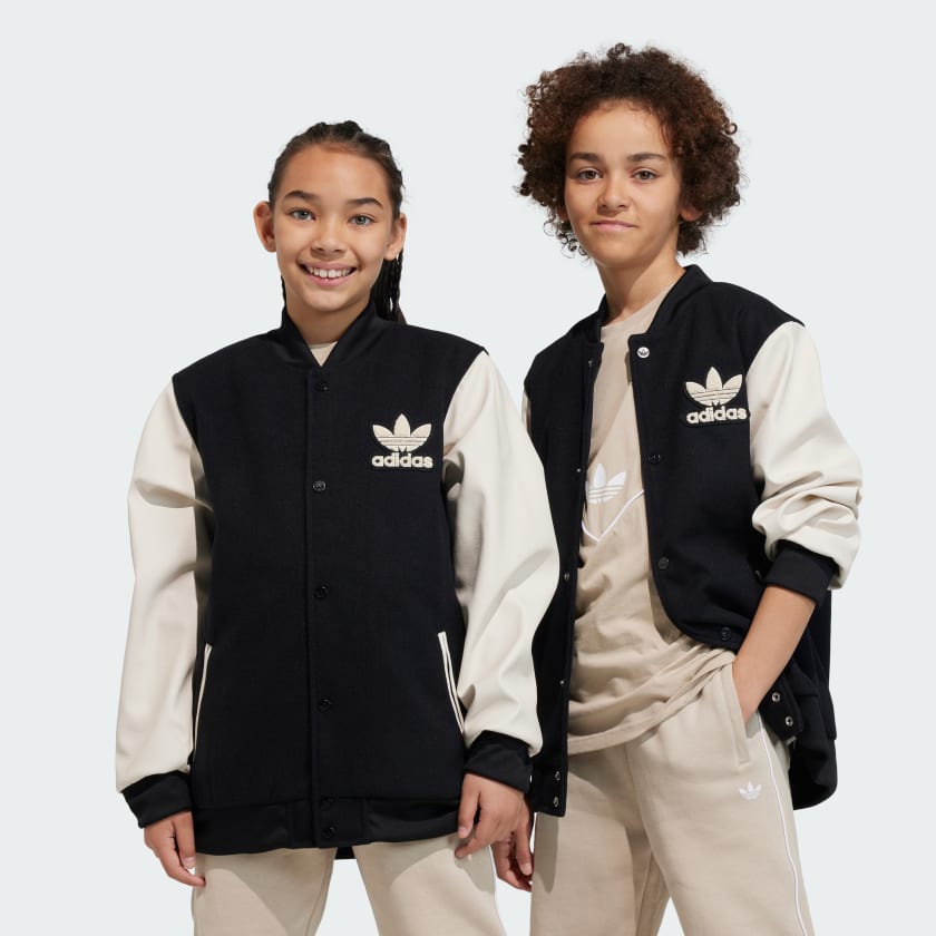 Adidas triple stripe baseball jacket new arrivals