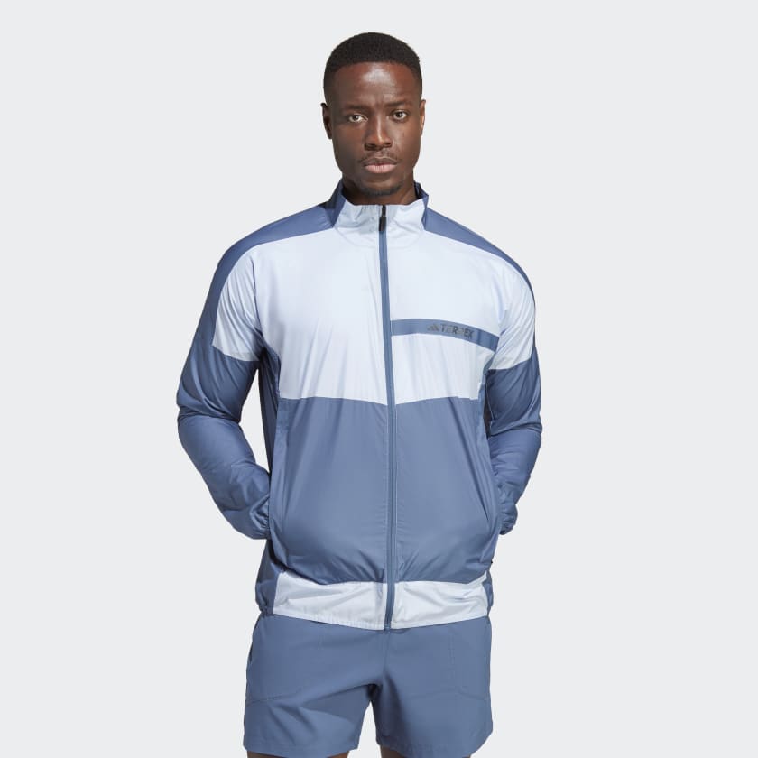 adidas TERREX Multi Wind Jacket | Blue Men\'s Hiking - | adidas US
