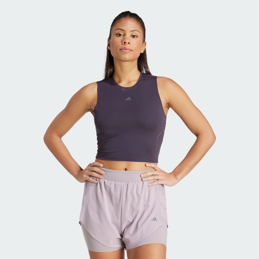 Regata HIIT Crop HEAT.RDY Roxo adidas adidas Brasil