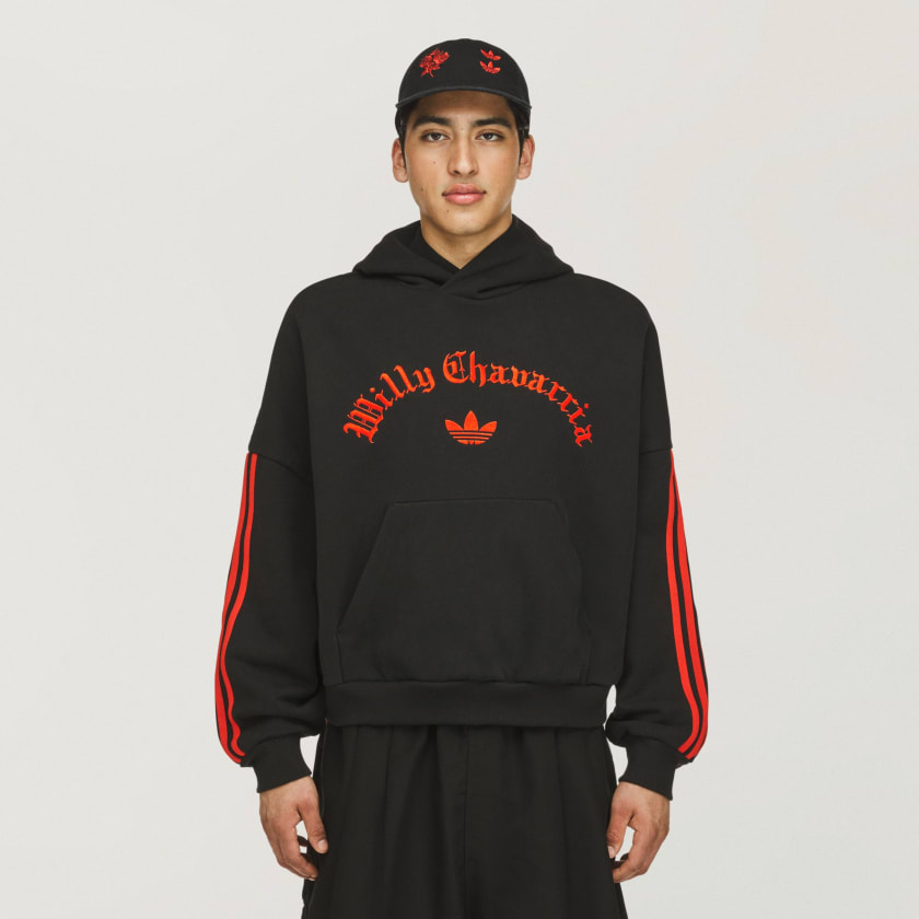 【adidas x Willy Chavarria】Heavyweight Hoodie 黒 KR Sizing Adidas x Willy Chavarria Heavyweight Hoodie Black - KR