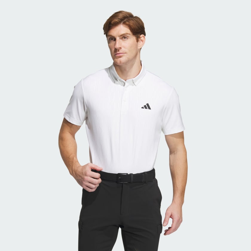 adidas HEAT.RDY Debossed Polo Shirt White adidas Thailand