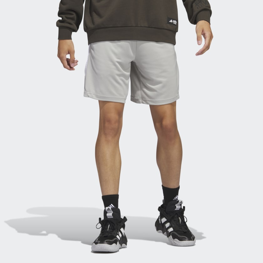 adidas Legends 3-Stripes Basketball Shorts - Grey | Men\'s Basketball |  adidas US