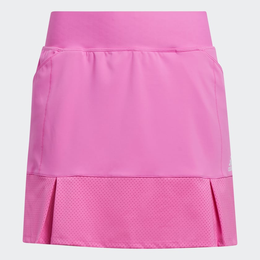 adidas Pleated Perforated Primegreen Skort - Pink | Women's Golf ...