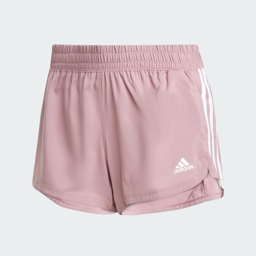 adidas Pacer 3-Stripes Woven Shorts - Pink | Free Shipping