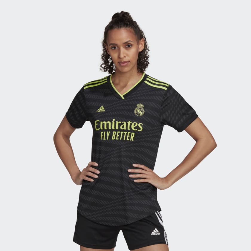 Uitvoeren bellen Plaats adidas Real Madrid 22/23 Third Jersey - Black | Women's Soccer | adidas US