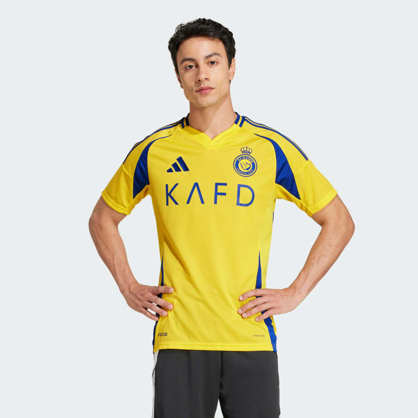 adidas Al Nassr FC 24 25 Ronaldo Home Jersey Yellow adidas UK