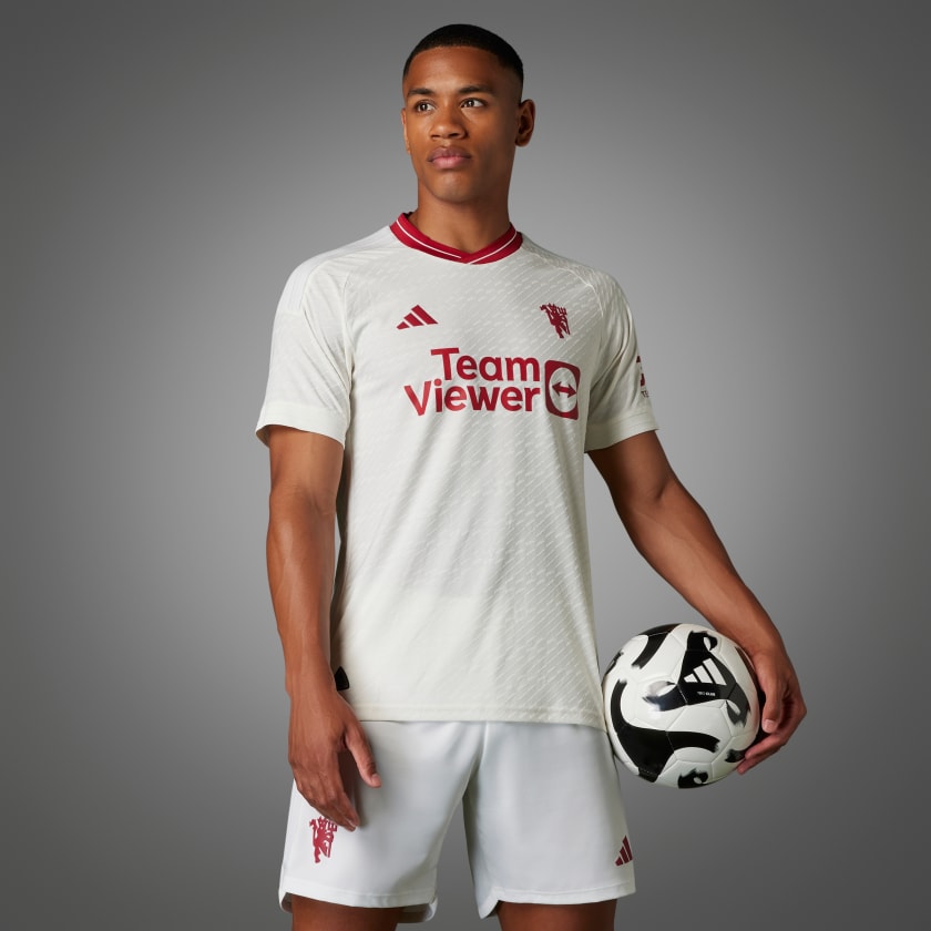 Camiseta adidas 3a United niño 2023 2024 blanca