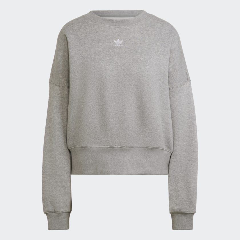 Adidas hot sale gray sweatshirt
