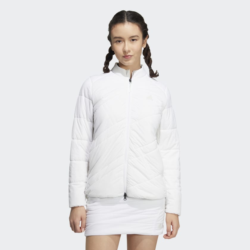 adidas WIND.RDY Long Sleeve Padded Golf Jacket White adidas