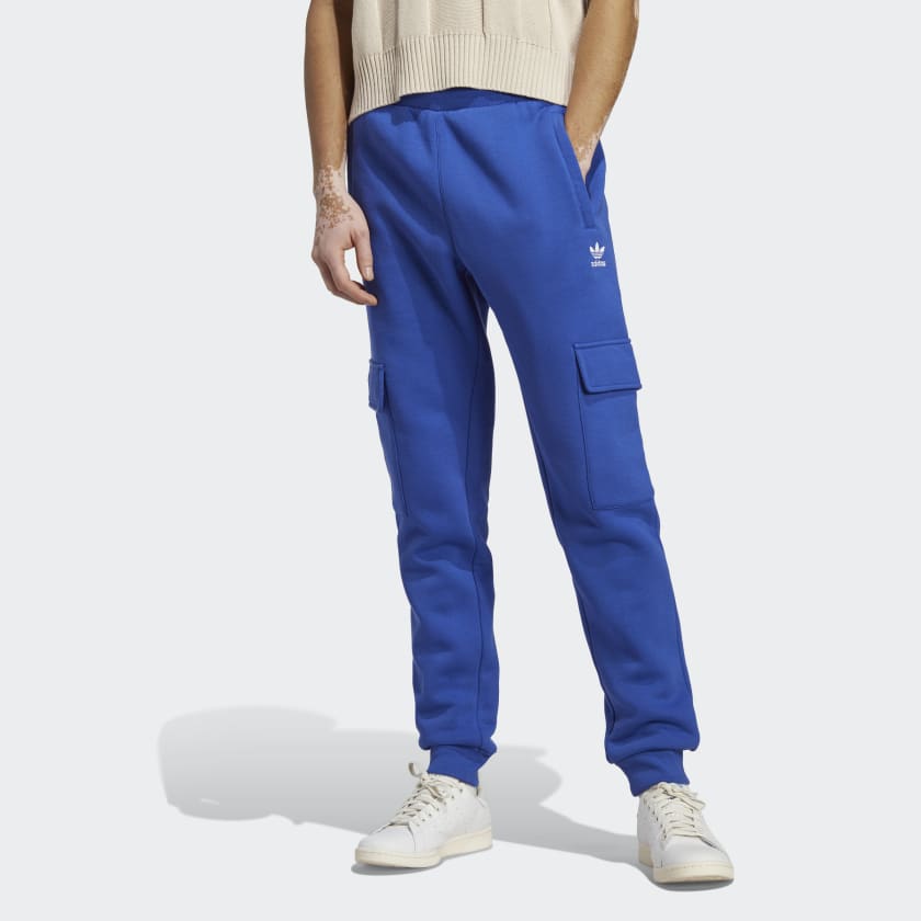 adidas Trefoil Essentials Cargo Pants - Blue | Free Shipping with ...