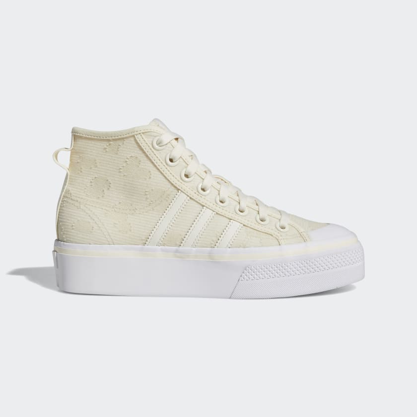 adidas Nizza Platform Mid Shoes - White | adidas UK