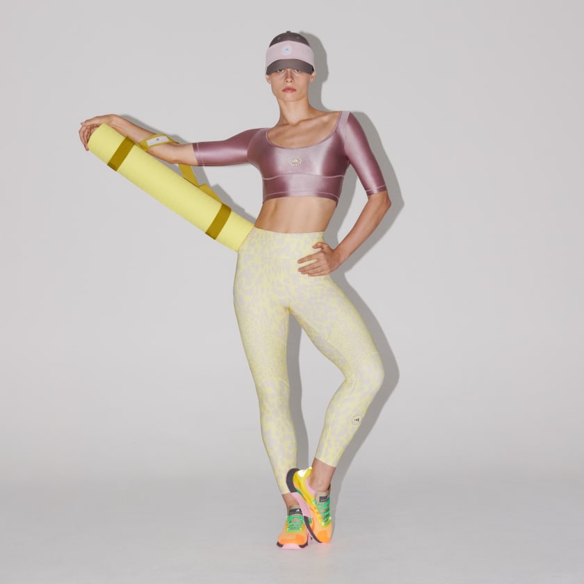adidas by Stella McCartney TruePurpose Optime Training Printed 7/8-Leggings  - Gelb