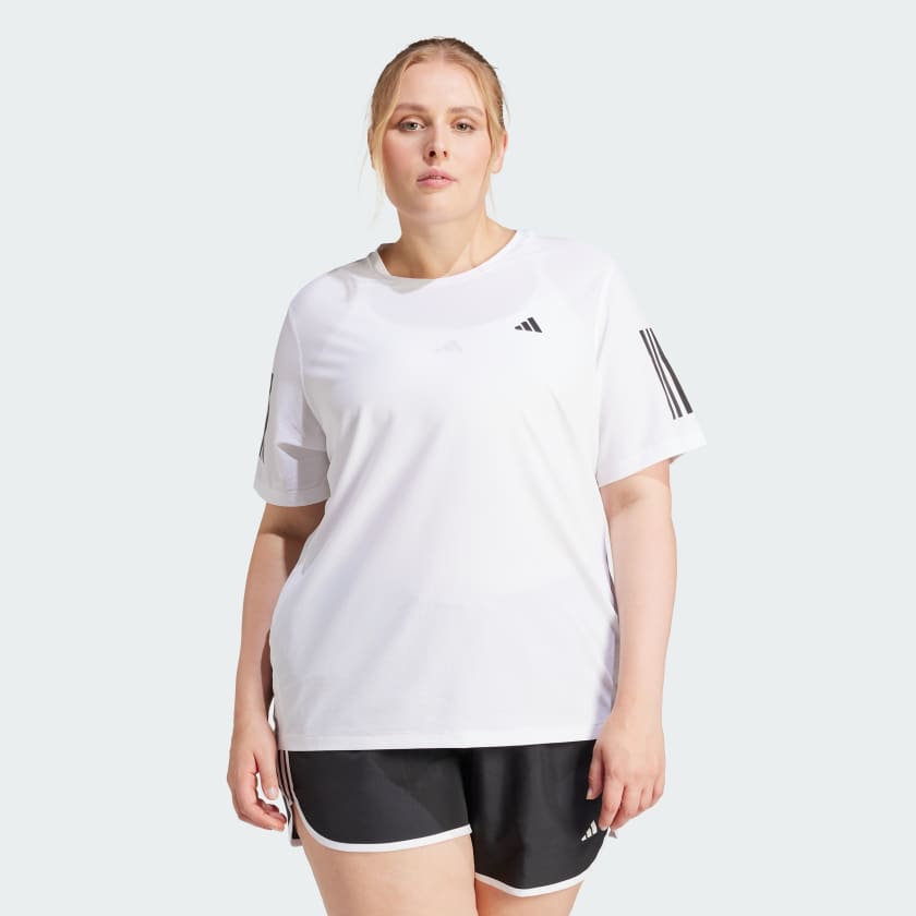 adidas Own The Run T Shirt Plus Size White adidas Ireland