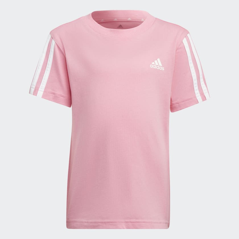 gesto estropeado reducir Camiseta Essentials 3 bandas - Rosa adidas | adidas España