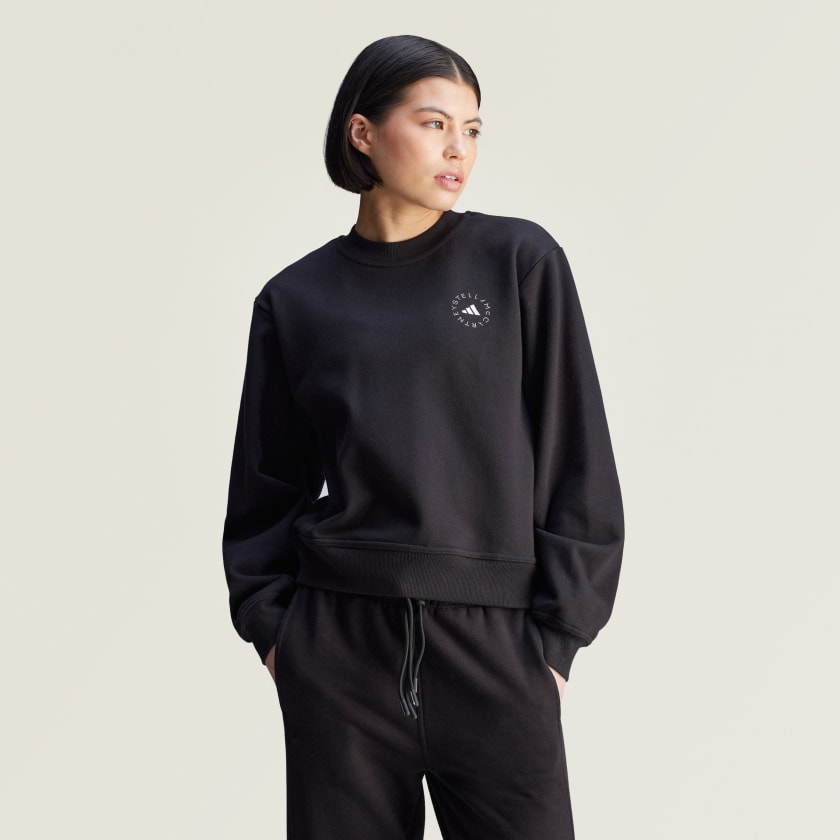 adidas by Stella McCartney Regular Sweatshirt Schwarz adidas Austria