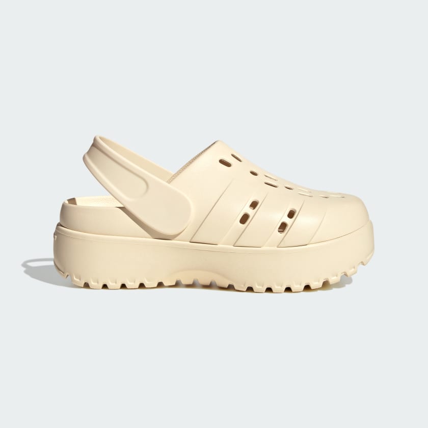 adidas Adilette Platform Clogs - White | Free Shipping with adiClub |  adidas US