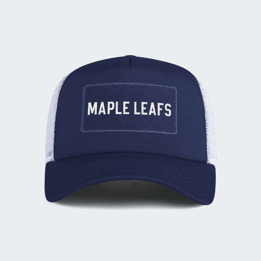 Maple leafs trucker hat clearance